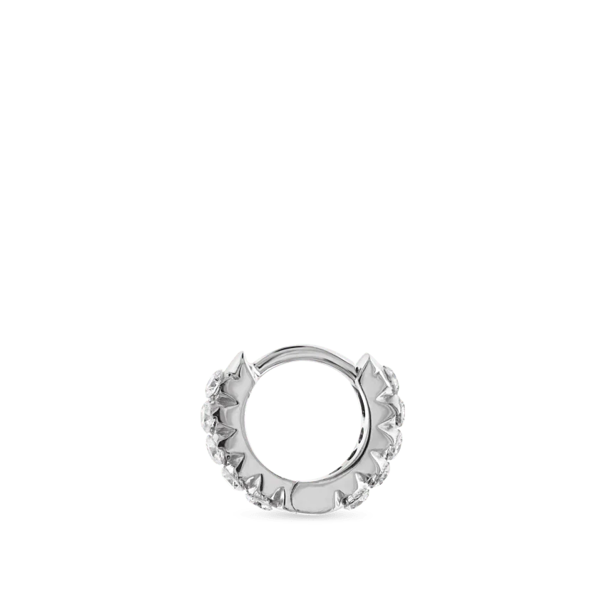 Invisible Set Diamond Eternity Hoop Earring - Image 26