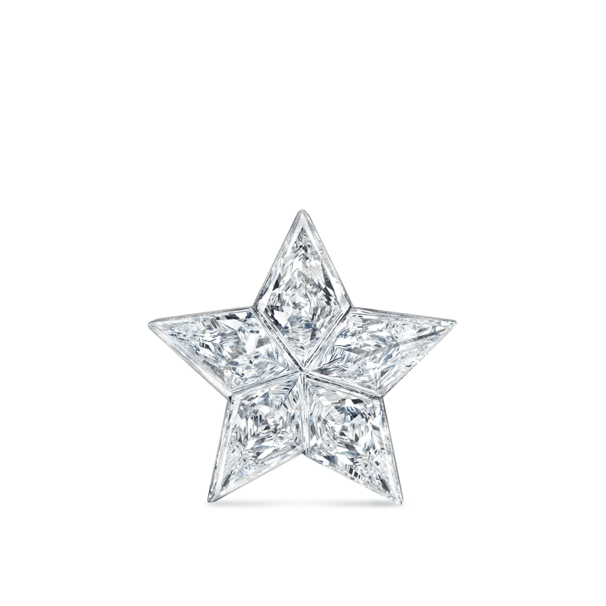 Invisible Set Diamond Star Threaded Stud Earring - Image 15