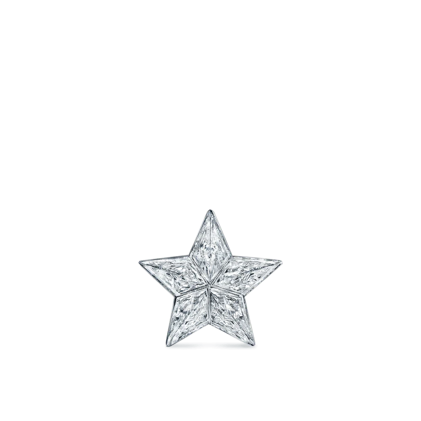 Invisible Set Diamond Star Threaded Stud Earring - Image 6