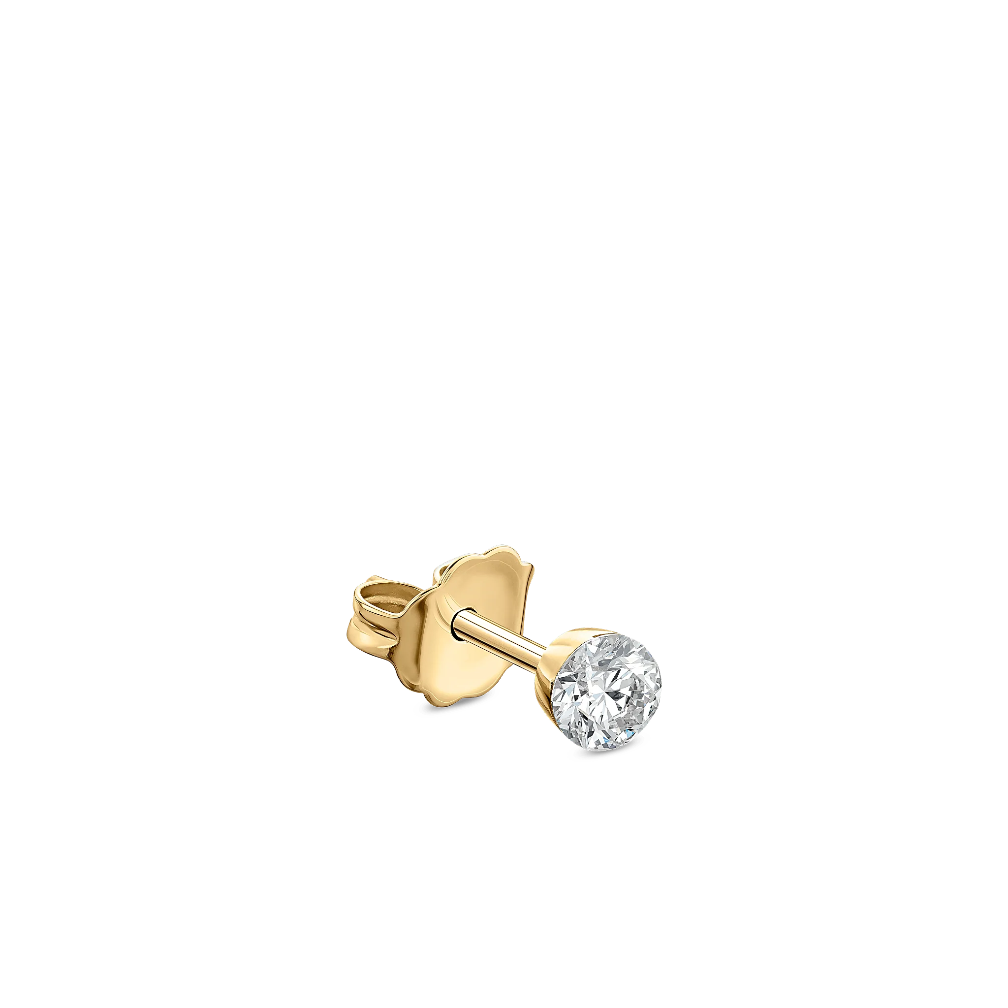 Invisible Set Diamond Stud Earring - Image 100