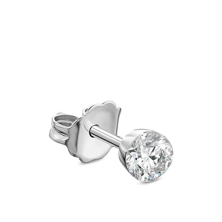 Invisible Set Diamond Stud Earring - Image 23