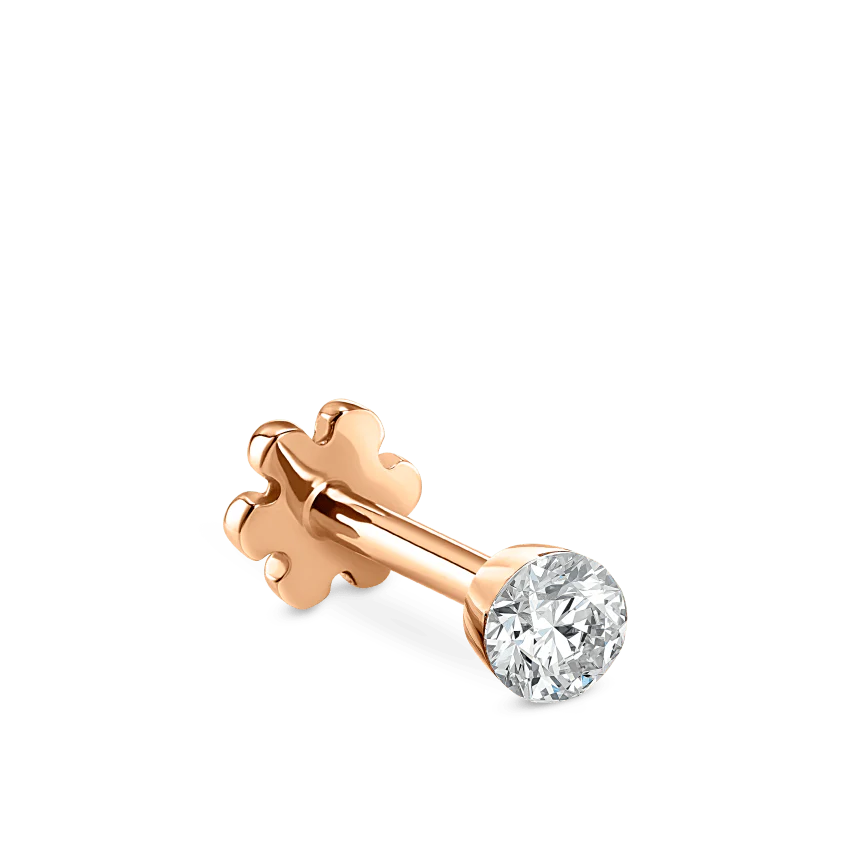 Invisible Set Diamond Threaded Stud Earring - Image 110