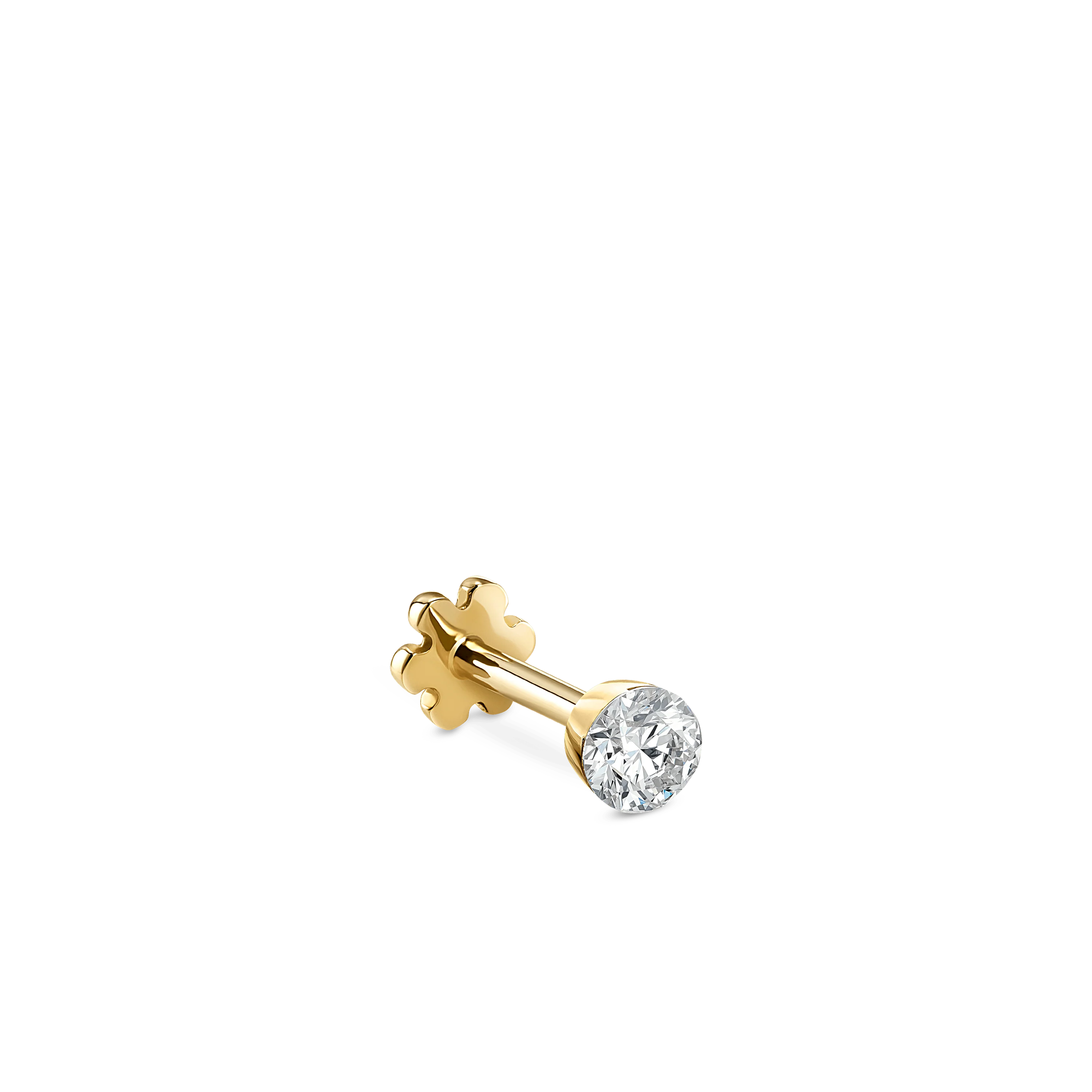 Invisible Set Diamond Threaded Stud Earring - Image 134