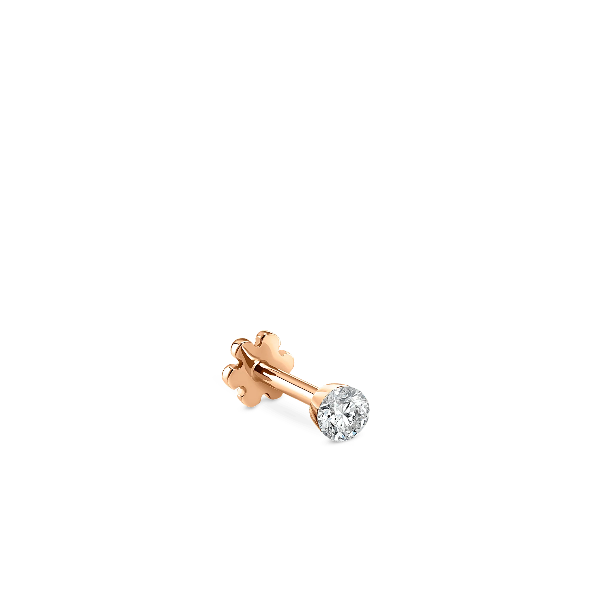 Invisible Set Diamond Threaded Stud Earring - Image 138