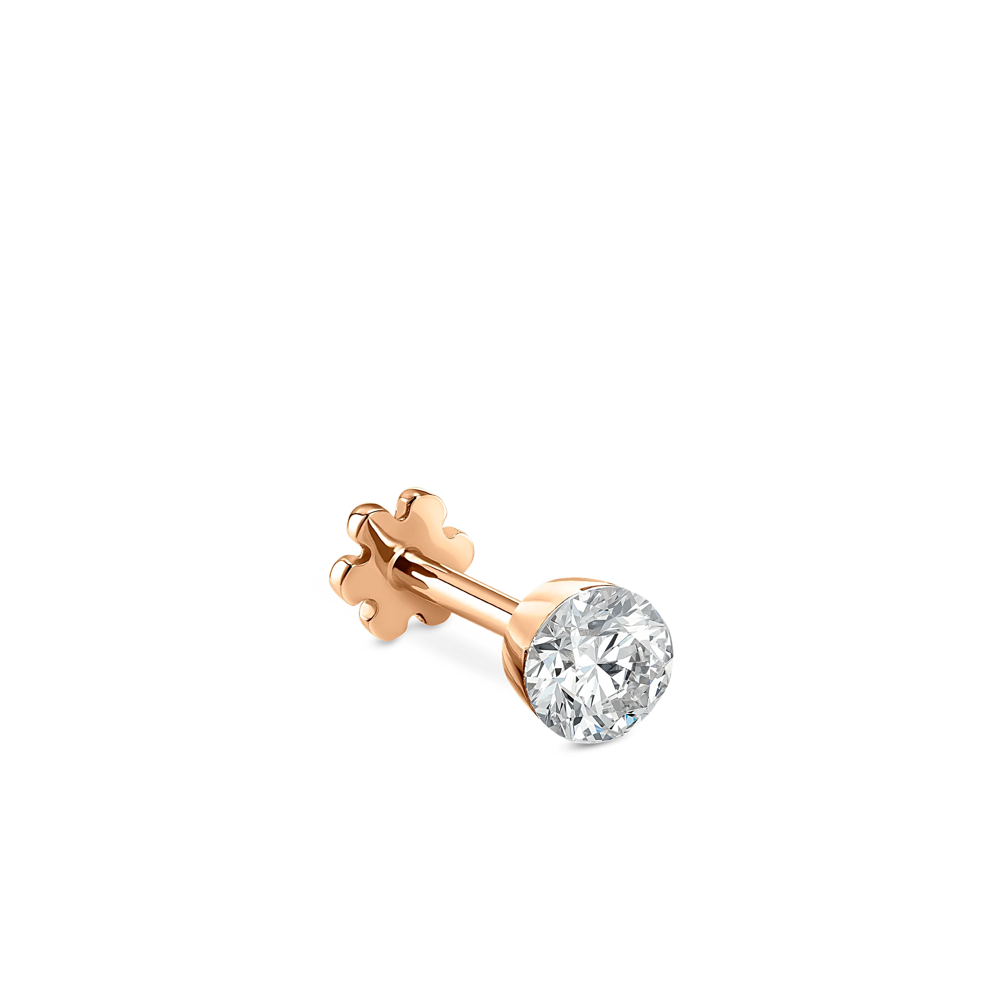 Invisible Set Diamond Threaded Stud Earring - Image 141