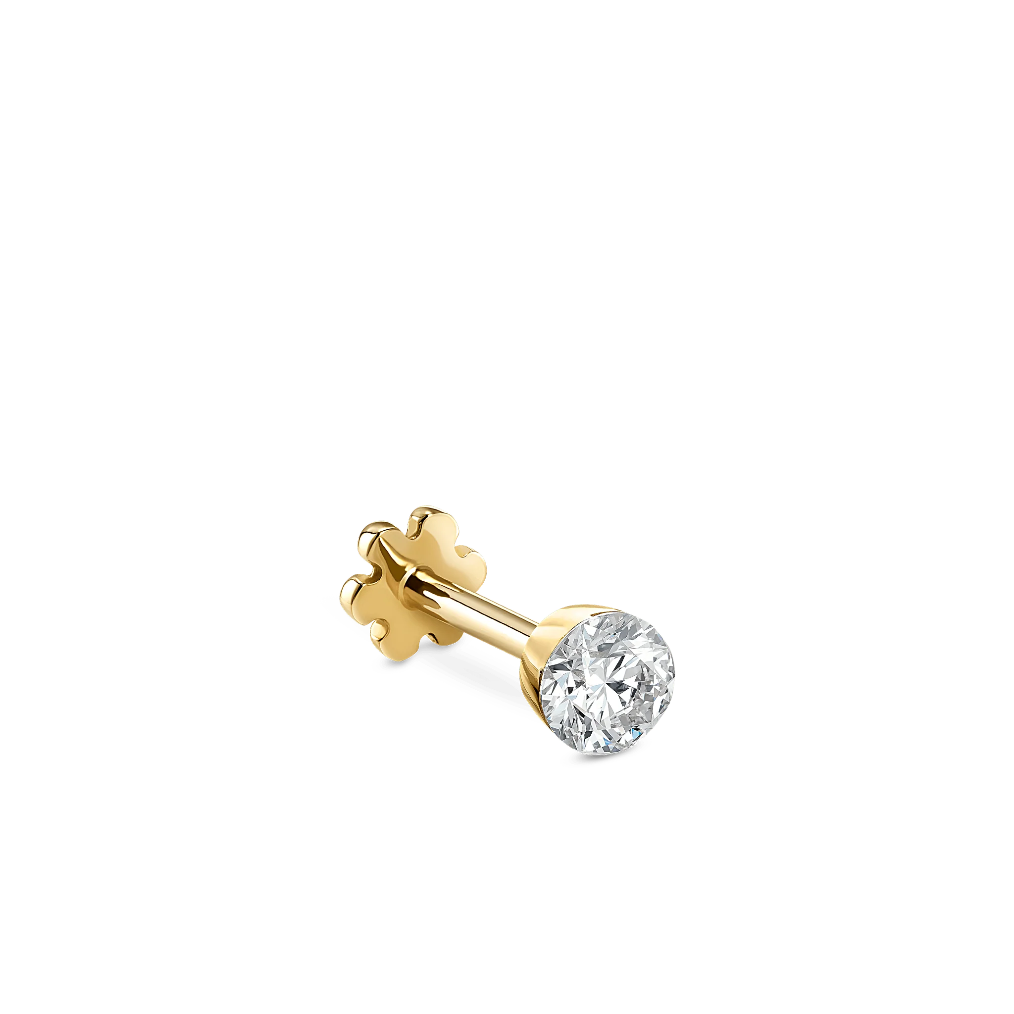 Invisible Set Diamond Threaded Stud Earring - Image 146