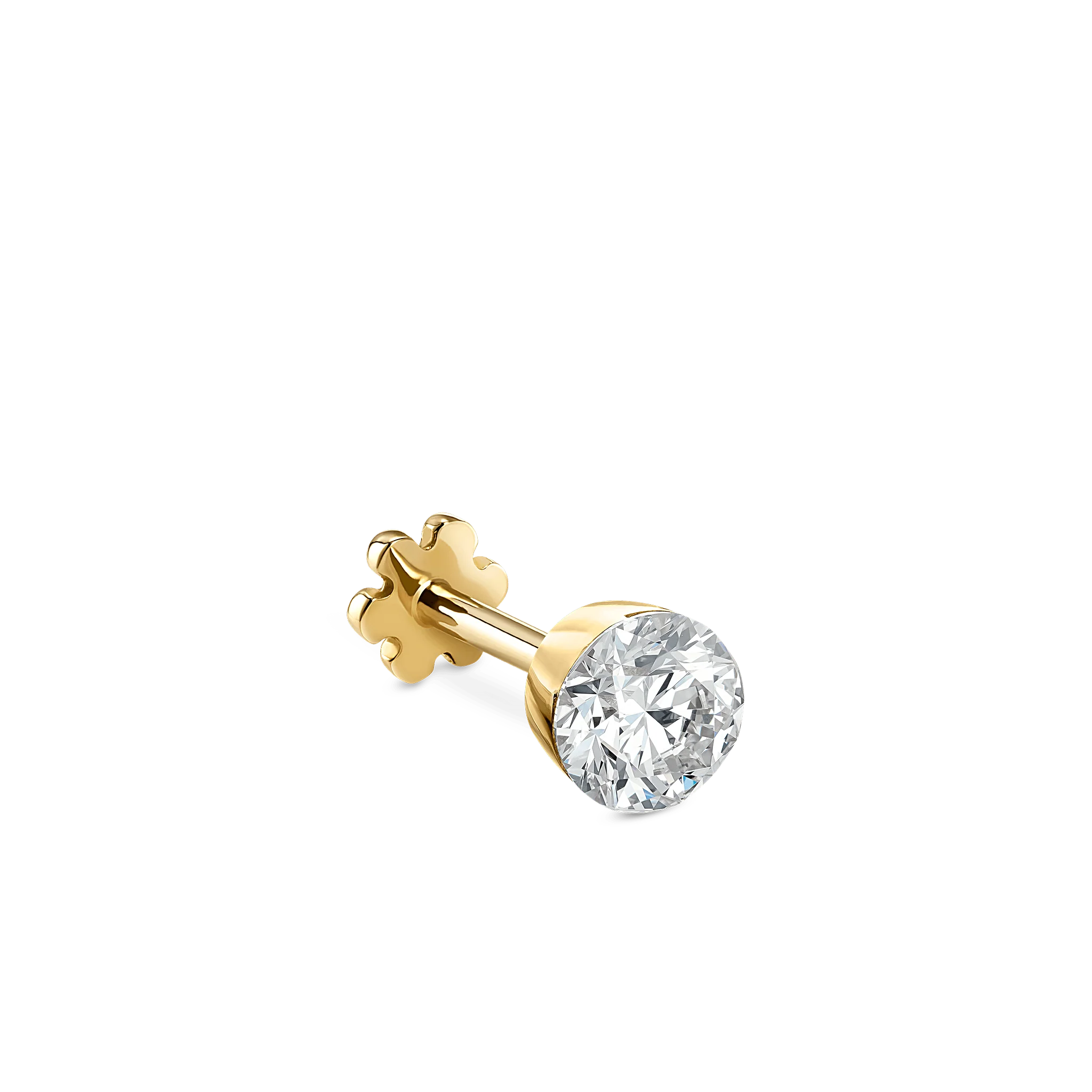 Invisible Set Diamond Threaded Stud Earring - Image 149