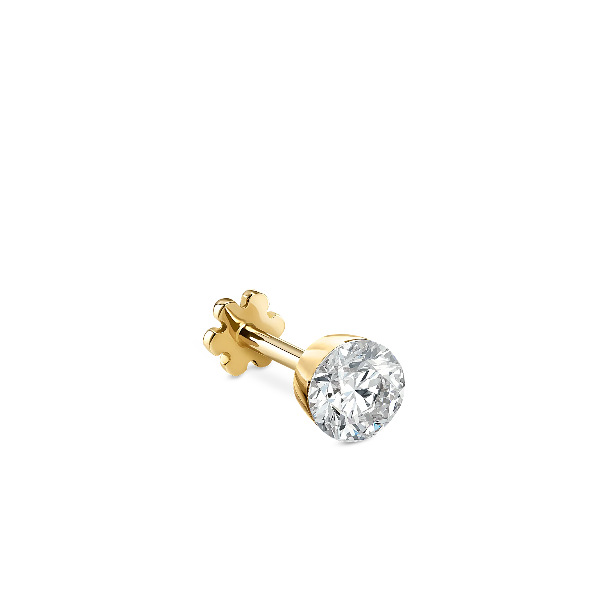 Invisible Set Diamond Threaded Stud Earring - Image 152