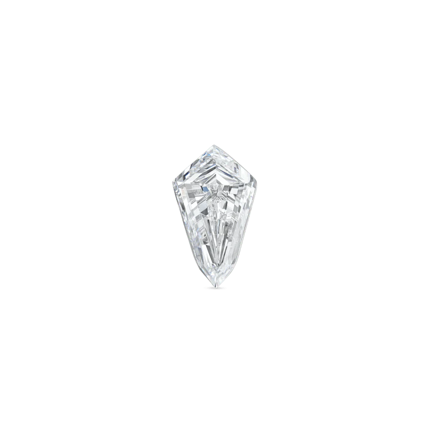 Invisible Set Kite Diamond Threaded Stud Earring - Image 2