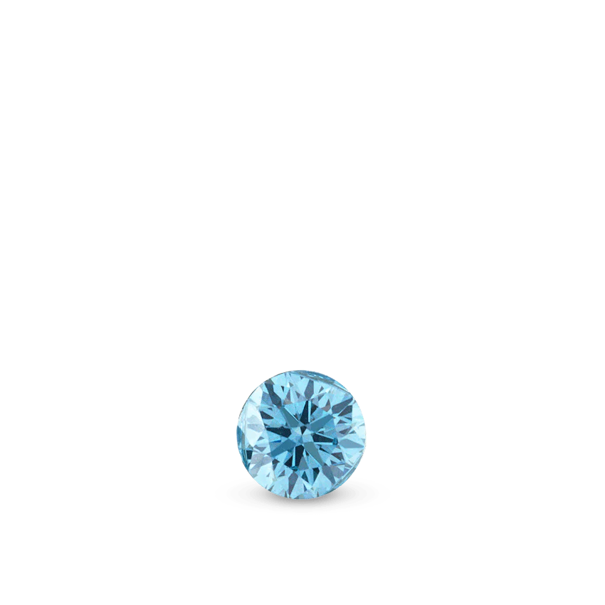 Invisible Set Light Blue Diamond Threaded Stud Earring With Titanium Backing - Image 19