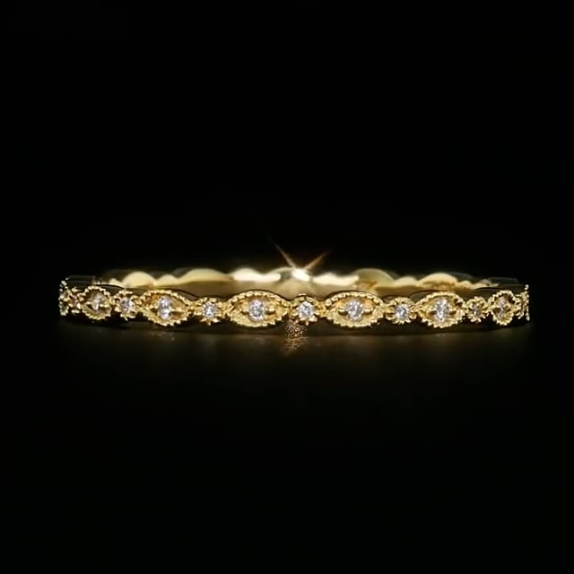Marquise Diamond Micropavé Finger Ring - Image 60