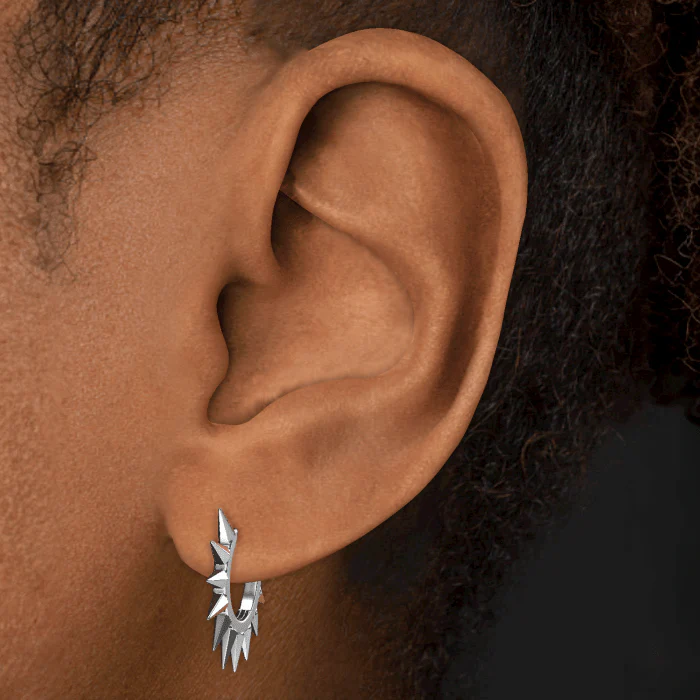 Metal Mohawk Hoop Earring - Image 14