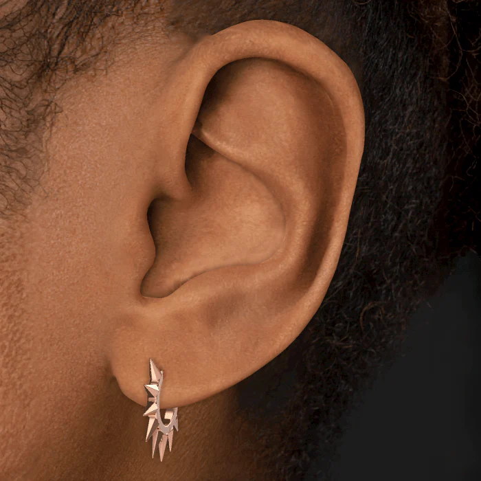 Metal Mohawk Hoop Earring - Image 53