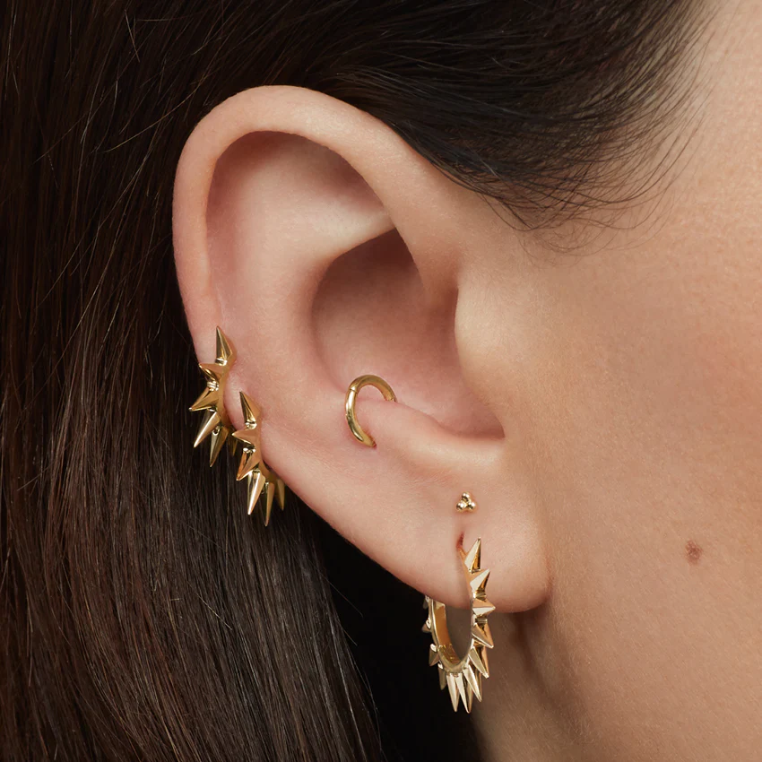 Metal Mohawk Hoop Earring - Image 63