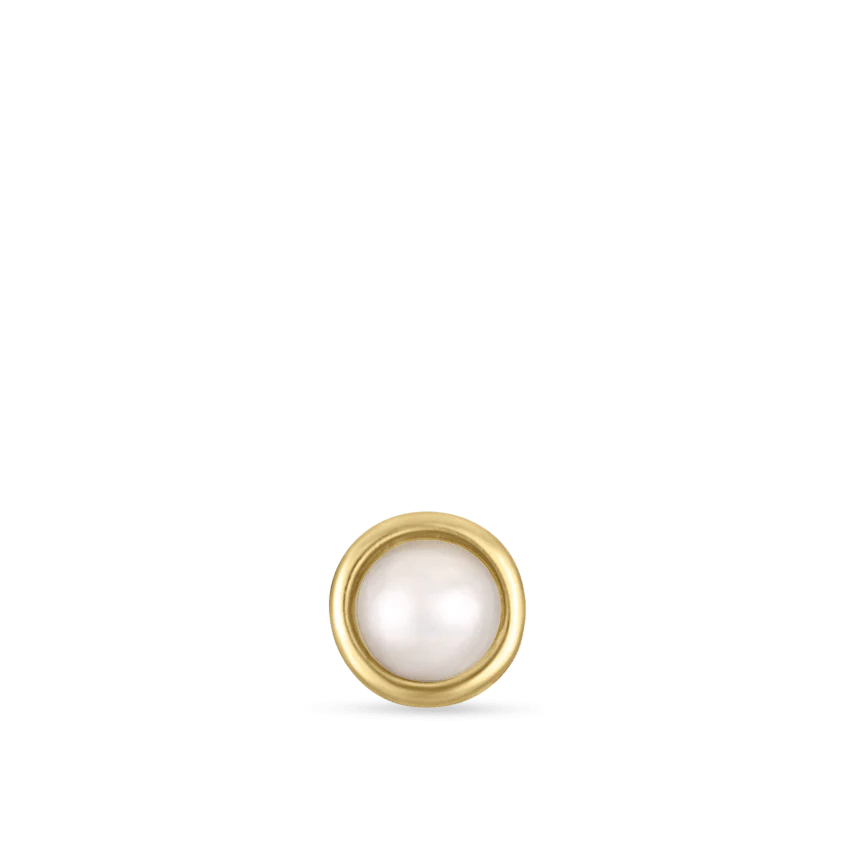 Natural Pearl Threaded Stud Earring - Image 11