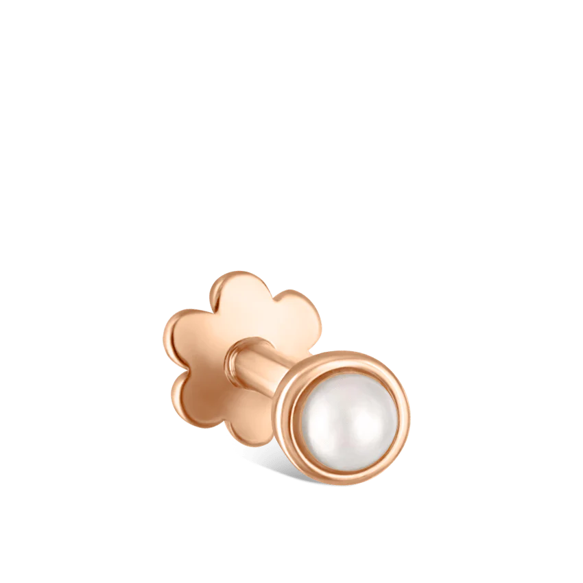 Natural Pearl Threaded Stud Earring - Image 12
