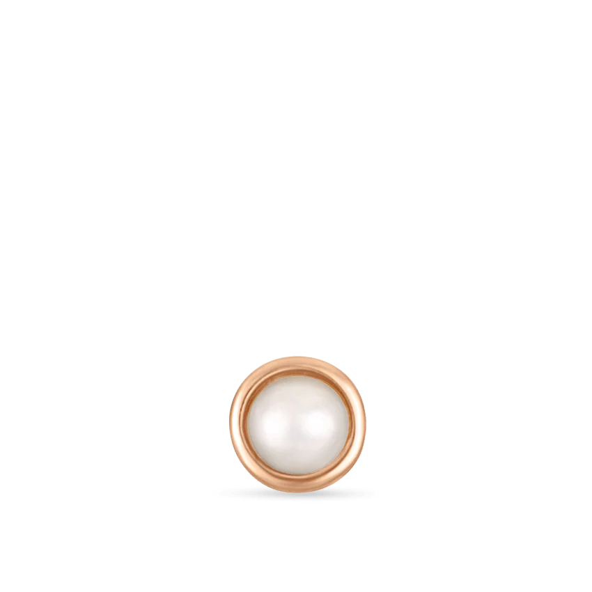 Natural Pearl Threaded Stud Earring With Titanium Backing - Image 16