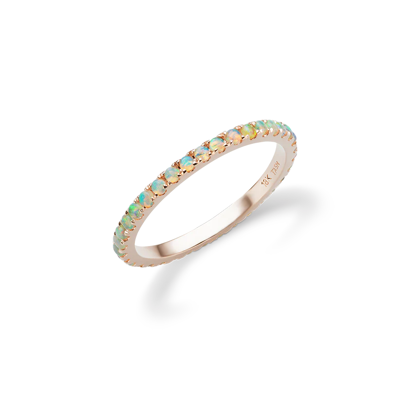 Opal Eternity Finger Ring - Image 32