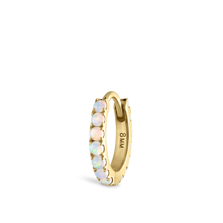 Opal Eternity Hoop Earring - Image 12