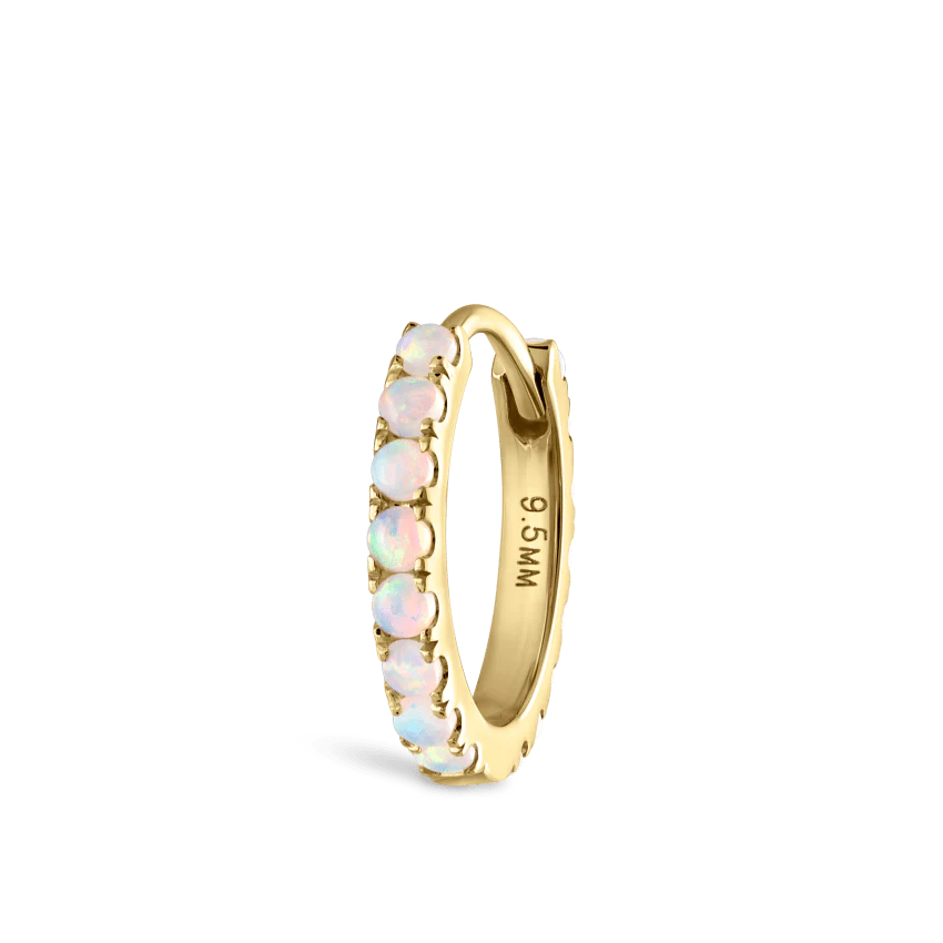 Opal Eternity Hoop Earring - Image 14