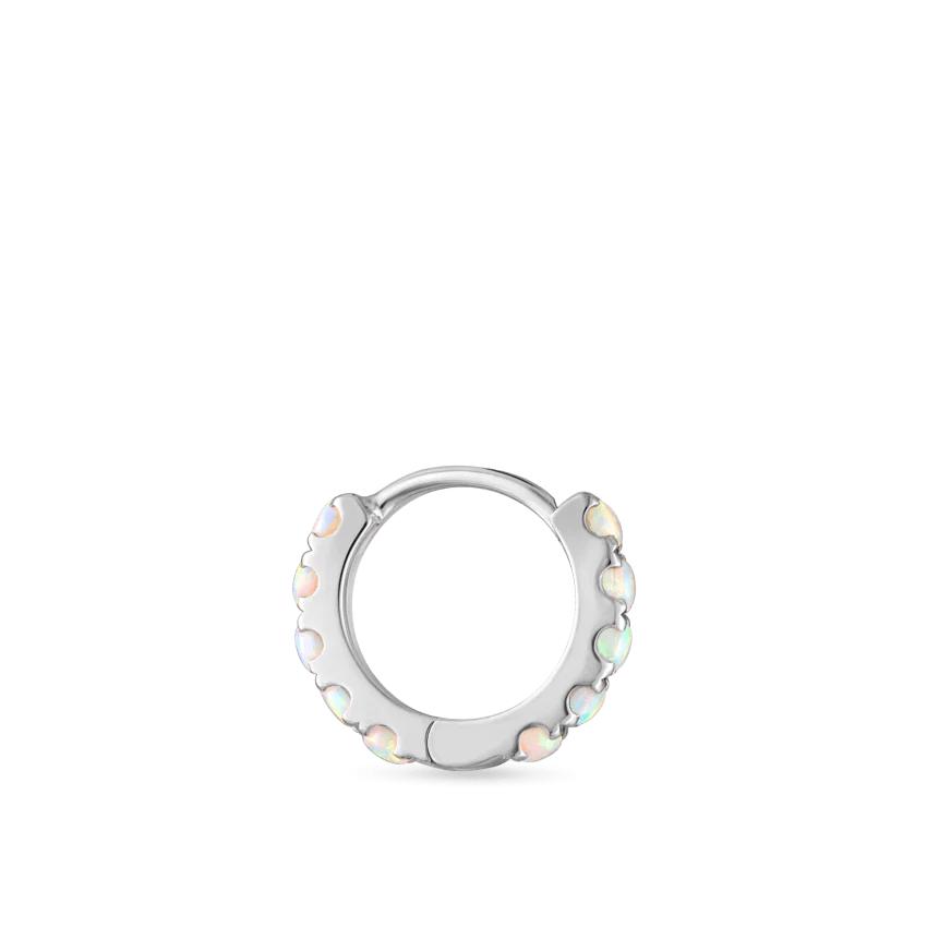 Opal Eternity Hoop Earring - Image 4