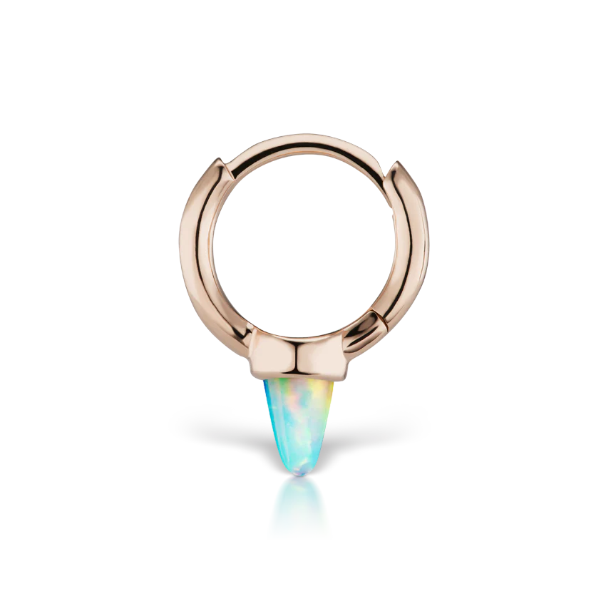 Opal Single Short Spike Hoop Earring (Non-Rotating) - Image 21