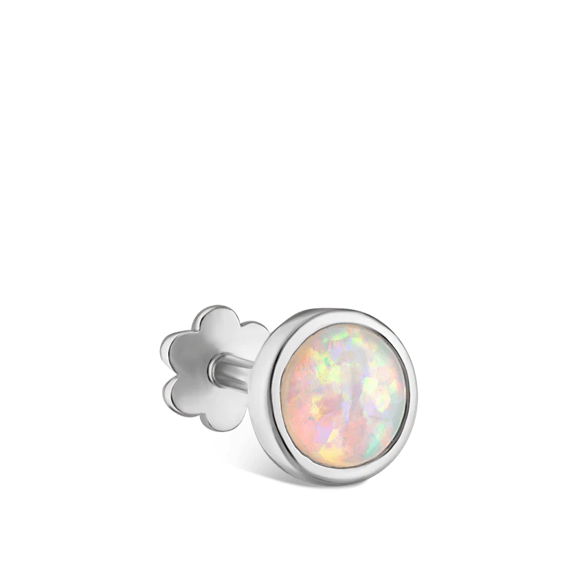 Opal Threaded Stud Earring - Image 11