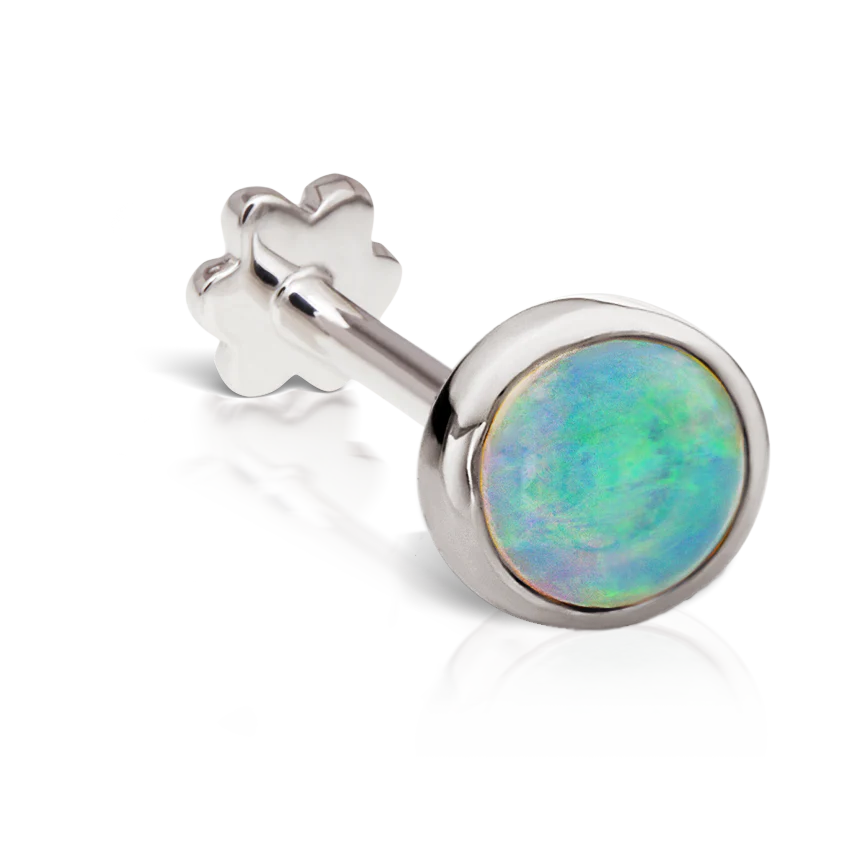 Opal Threaded Stud Earring - Image 14