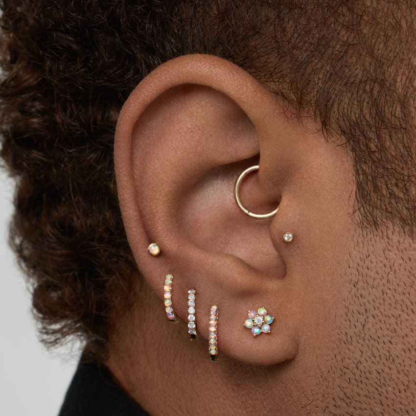Opal Threaded Stud Earring - Image 17
