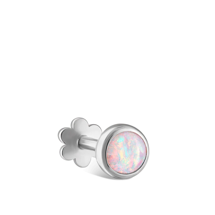 Opal Threaded Stud Earring - Image 7