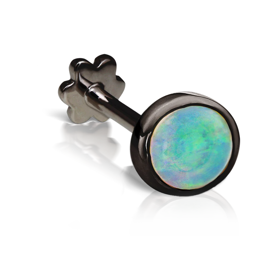 Opal Threaded Stud Earring With Titanium Backing - Image 44