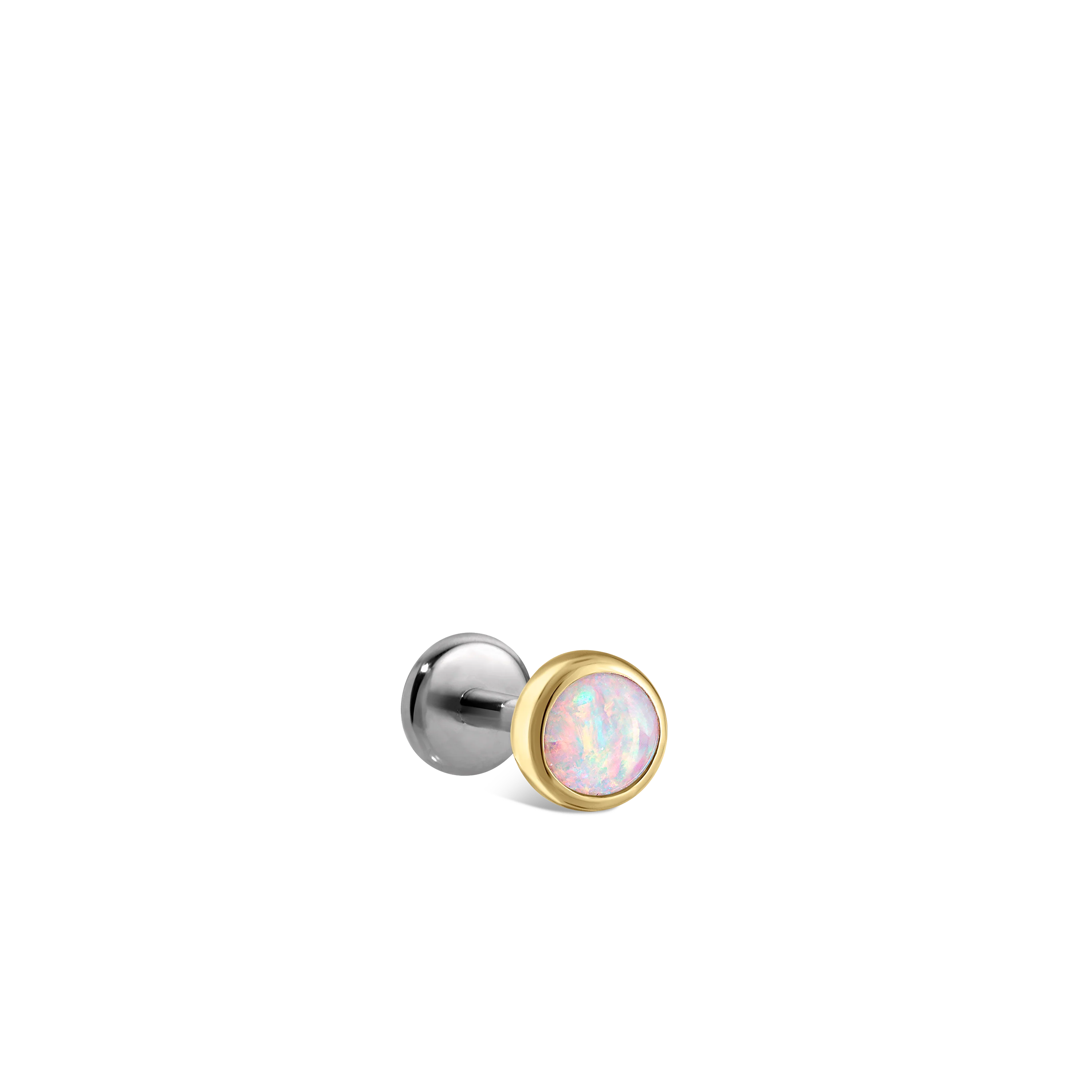 Opal Threaded Stud Earring With Titanium Backing - Image 47