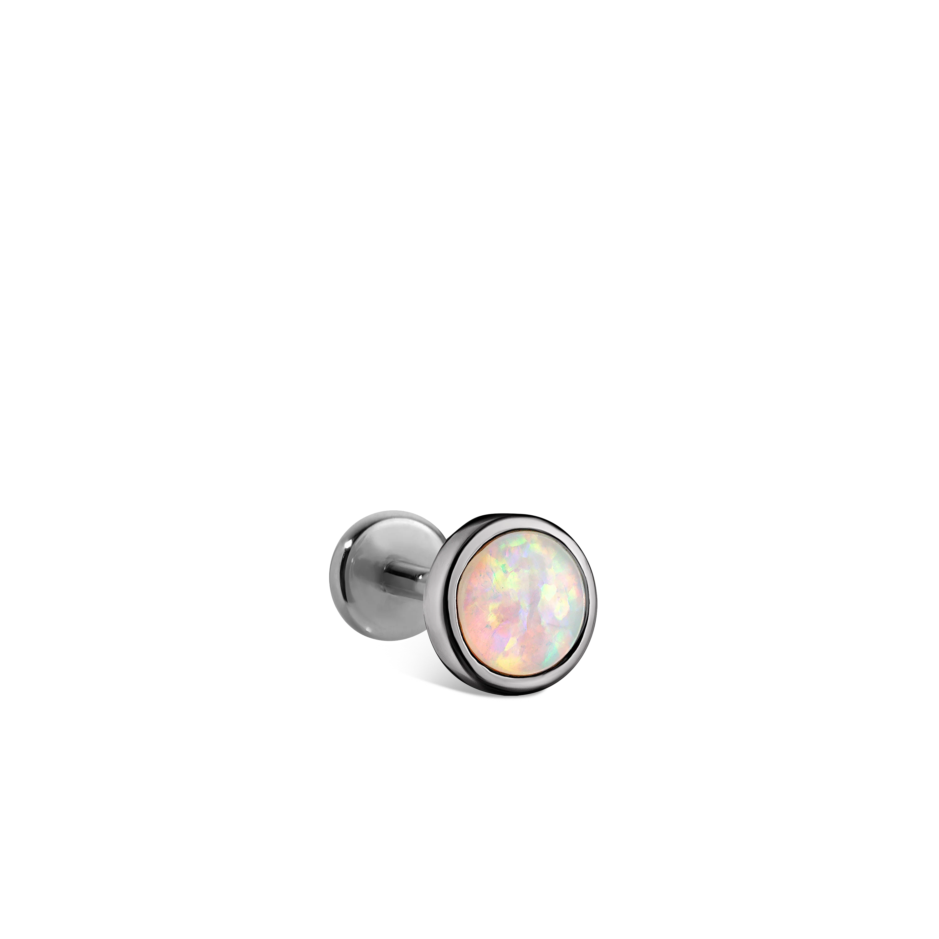 Opal Threaded Stud Earring With Titanium Backing - Image 58