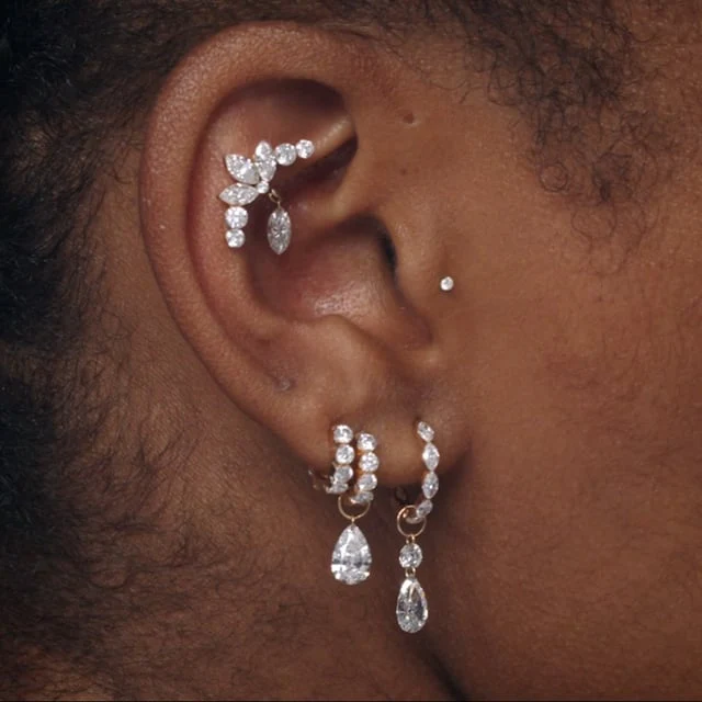 Pear Floating Diamond Charm - Image 16