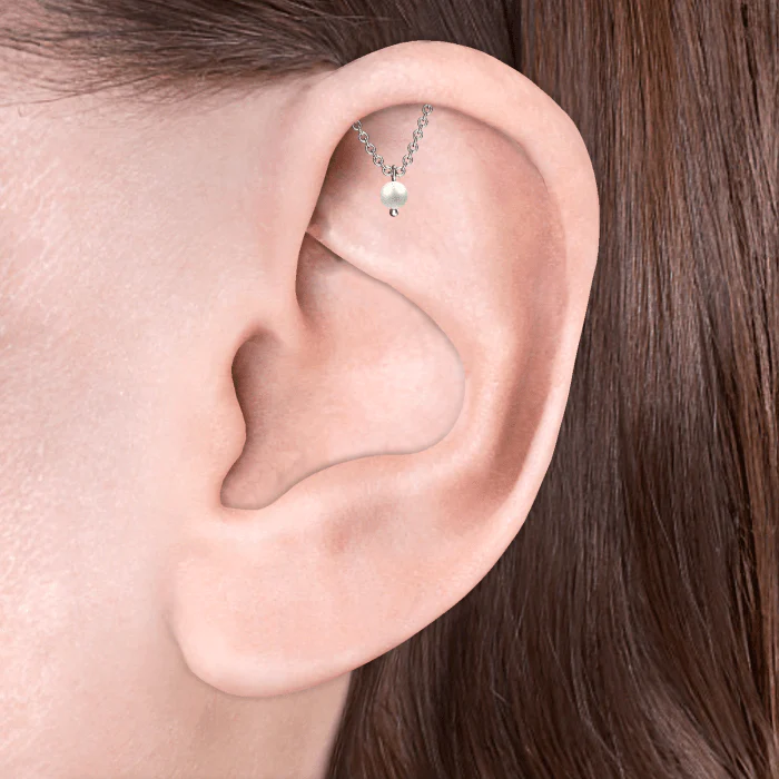 Pearl Drape Threaded Stud Earring - Image 19