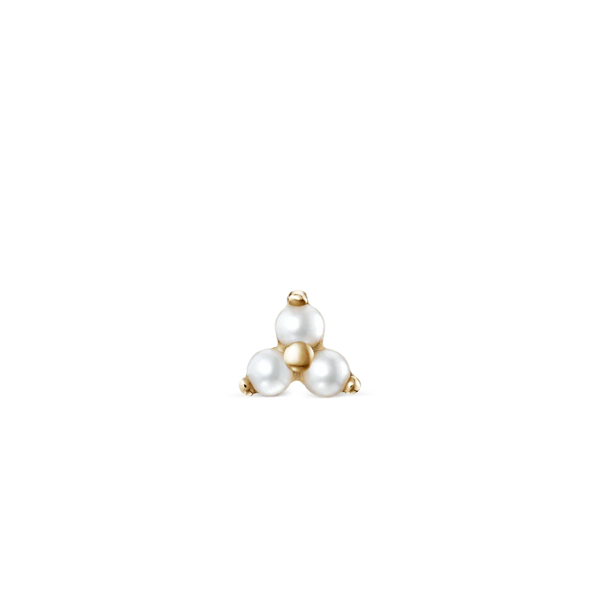 Pearl Trinity Stud Earring - Image 10