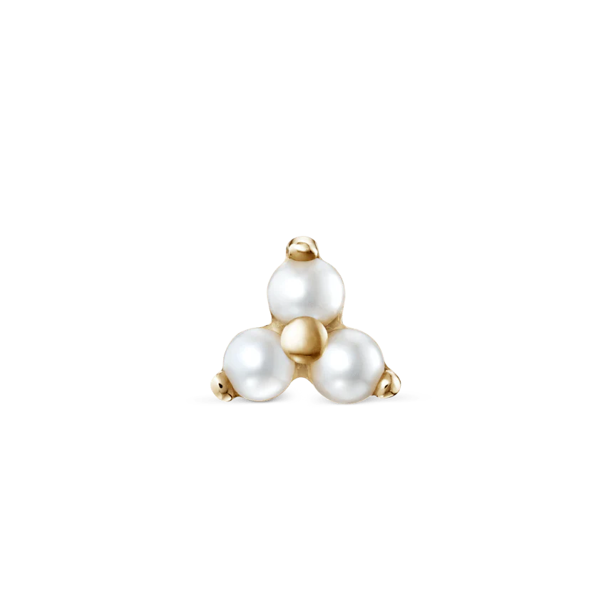 Pearl Trinity Stud Earring - Image 13