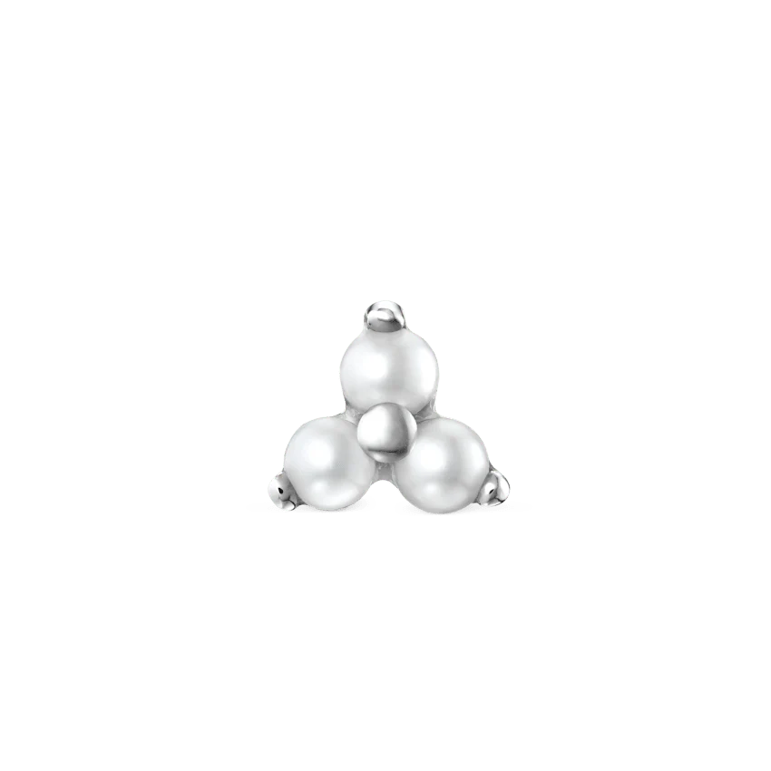 Pearl Trinity Stud Earring - Image 7