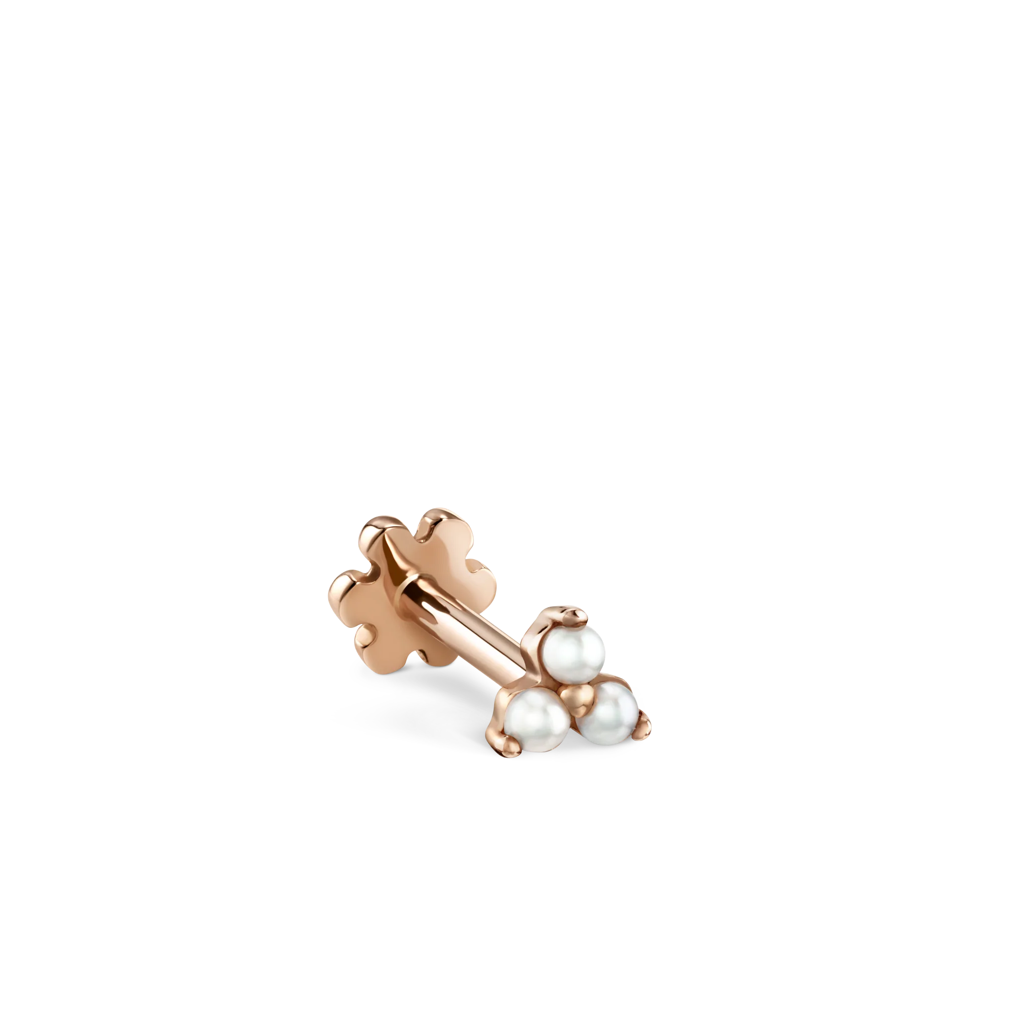 Pearl Trinity Threaded Stud Earring - Image 22