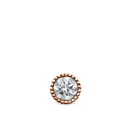 Natural Pink Pear Floating Diamond Threaded Charm Earring With Titanium Backing - Image 17