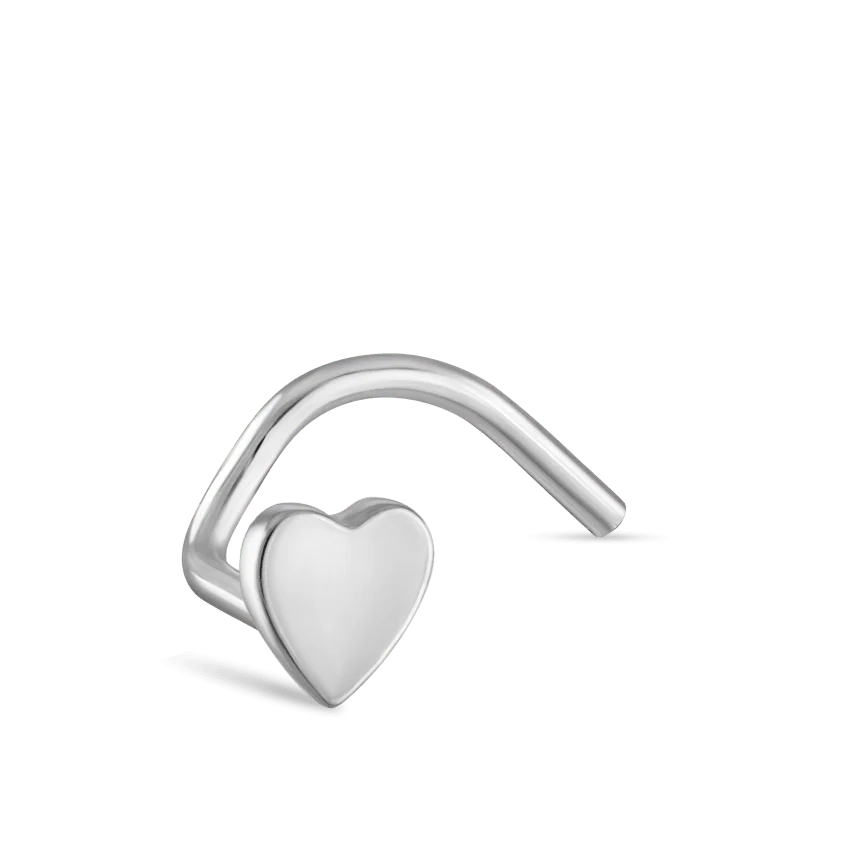 Plain Heart Nostril Screw - Image 2