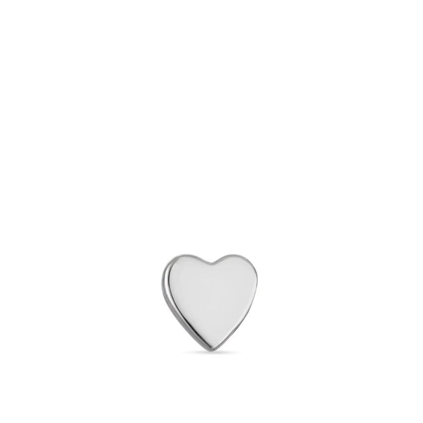 Plain Heart Traditional Stud Earring - Image 4
