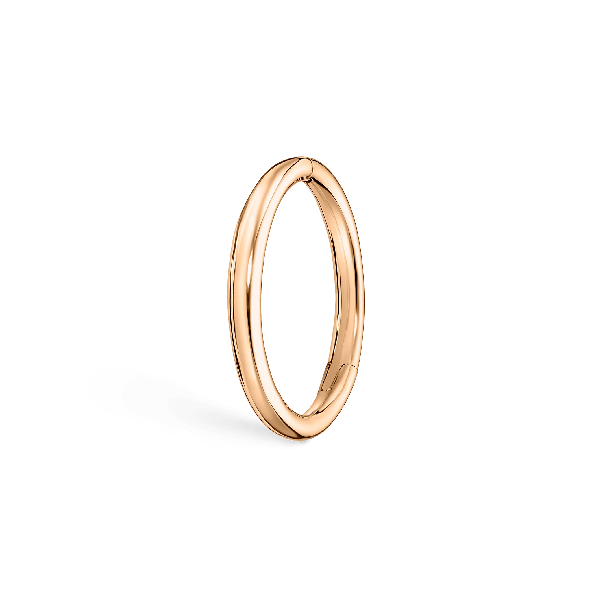 Plain Gold Hoop Earring - Image 4