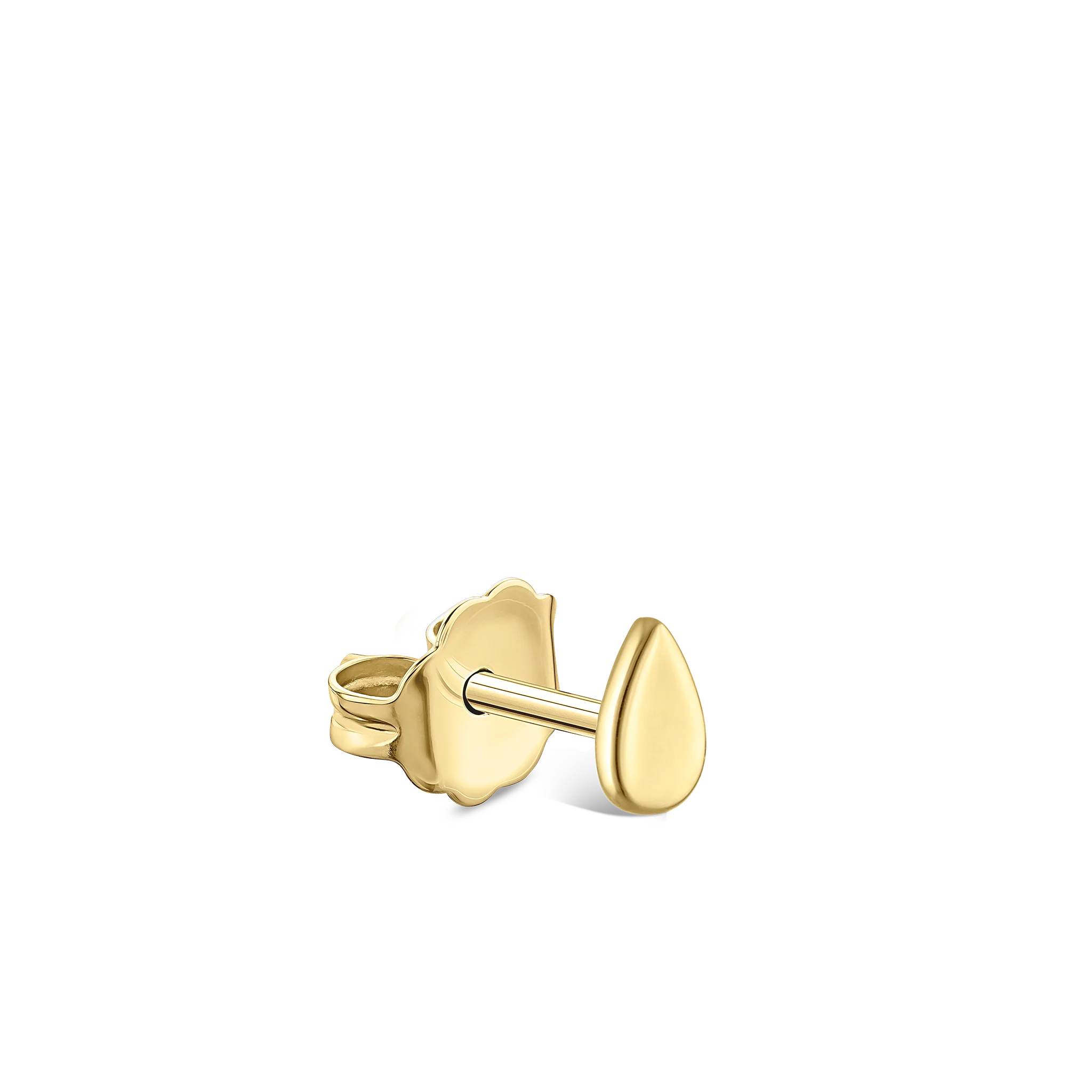 Plain Pear Stud Earring - Image 10