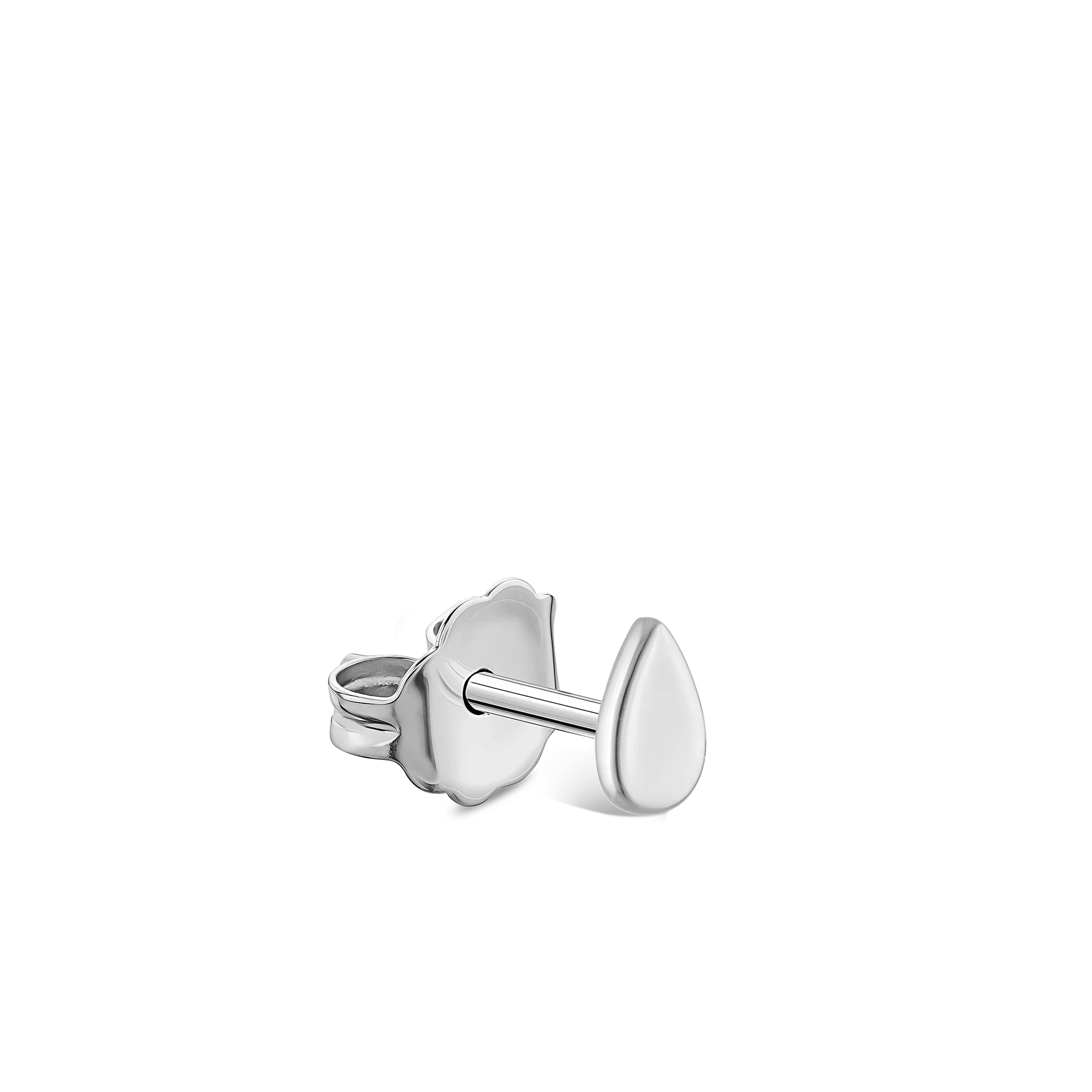 Plain Pear Stud Earring - Image 9