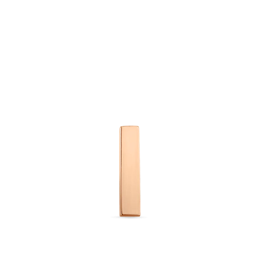 Polished Square Bar Stud Earring - Image 11