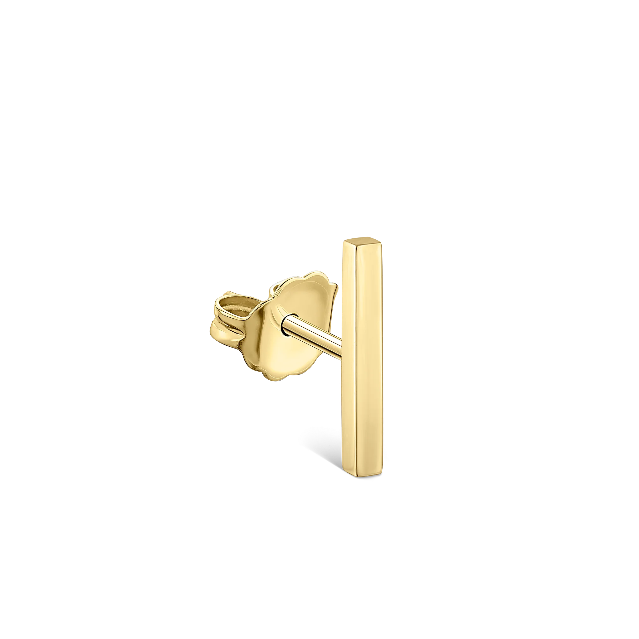 Polished Square Bar Stud Earring - Image 18
