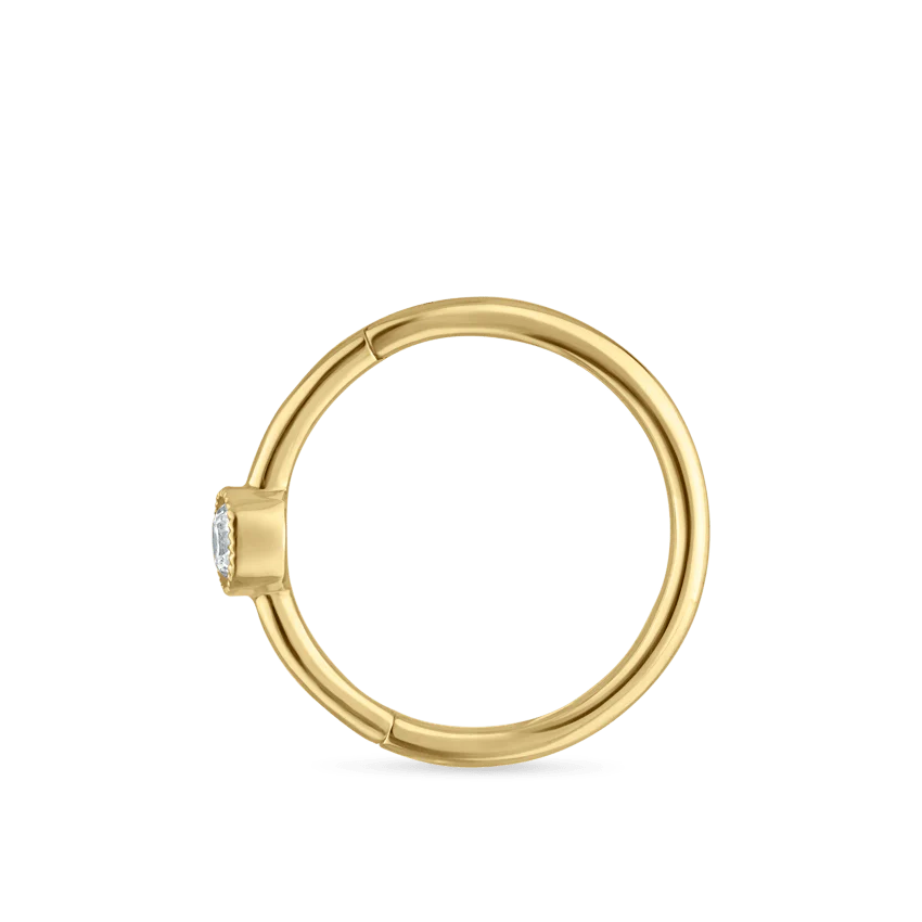 Scalloped Diamond Hoop Earring - Image 28
