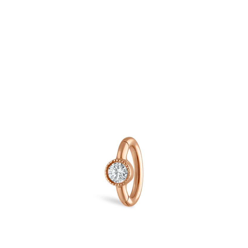Scalloped Diamond Hoop Earring - Image 30