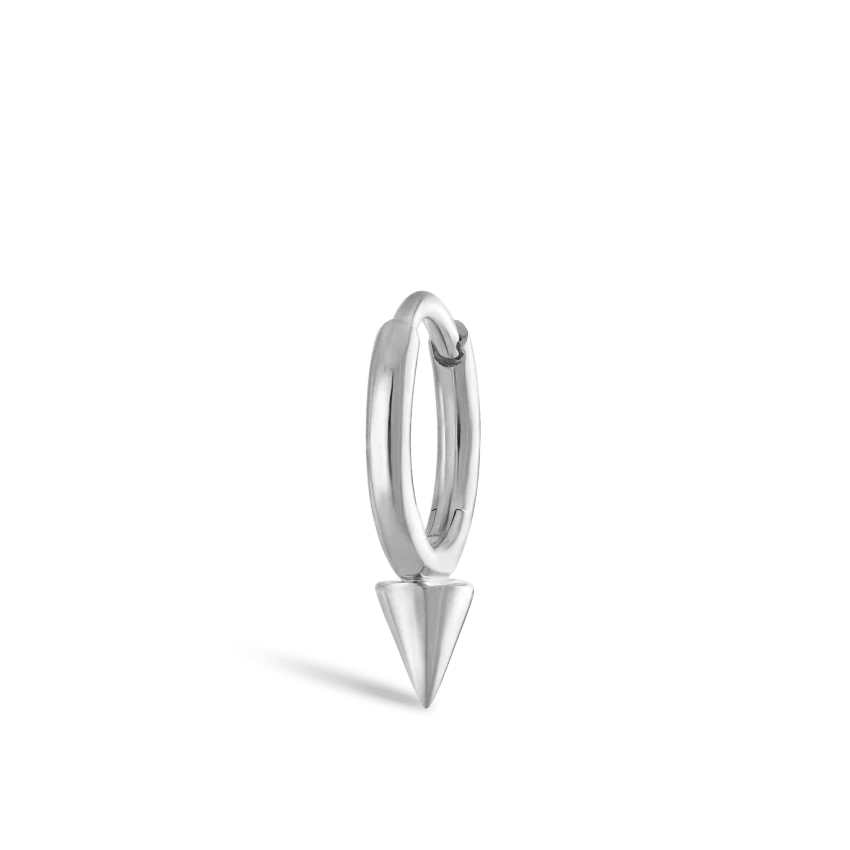 Single Short Spike Hoop Earring (Non-Rotating) - Image 2